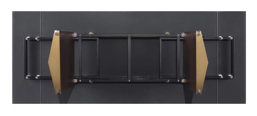 Vesa - Glass Top Extension Dining Table - Beige