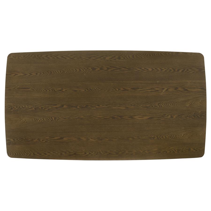 Ottowa - 7 Piece Rectangular Wood Dining Room Table Set - Brown