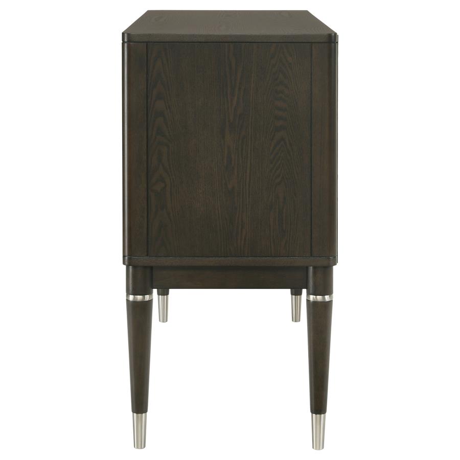 Reseda - 4-Door Dining Sideboard Server With Shelves - Ash Brown