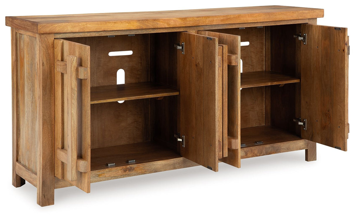 Dresor - Natural - Accent Cabinet by Signature Design by Ashley® | Bel Furniture