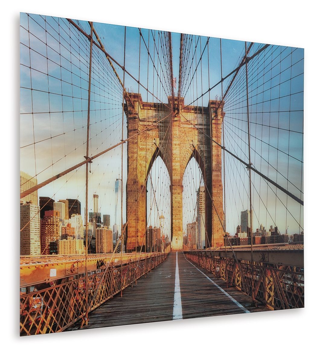 Shayward - Blue / Amber - Wall Art by Signature Design by Ashley® | Bel Furniture