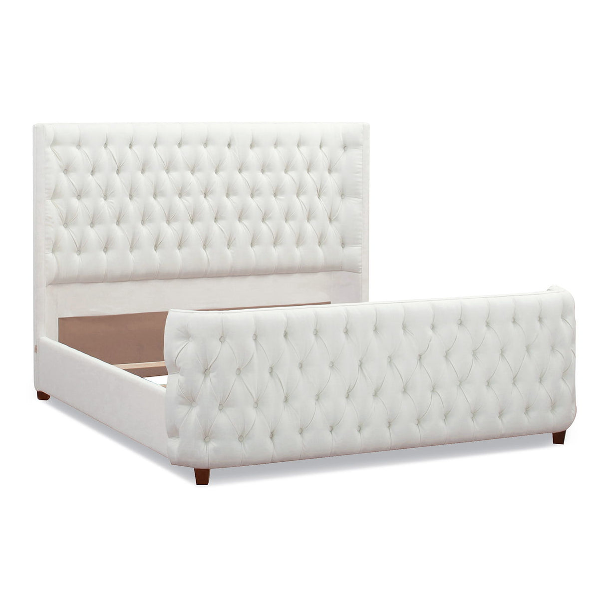 Brooklyn - Tufted Panel Bed Headboard And Footboard Set by Jennifer Taylor Home | Bel Furniture