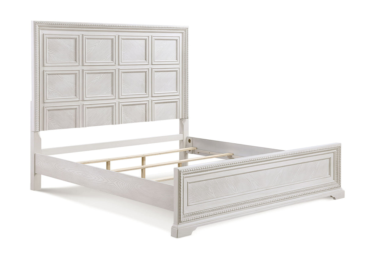 Alexandria - Queen Panel Bed- White