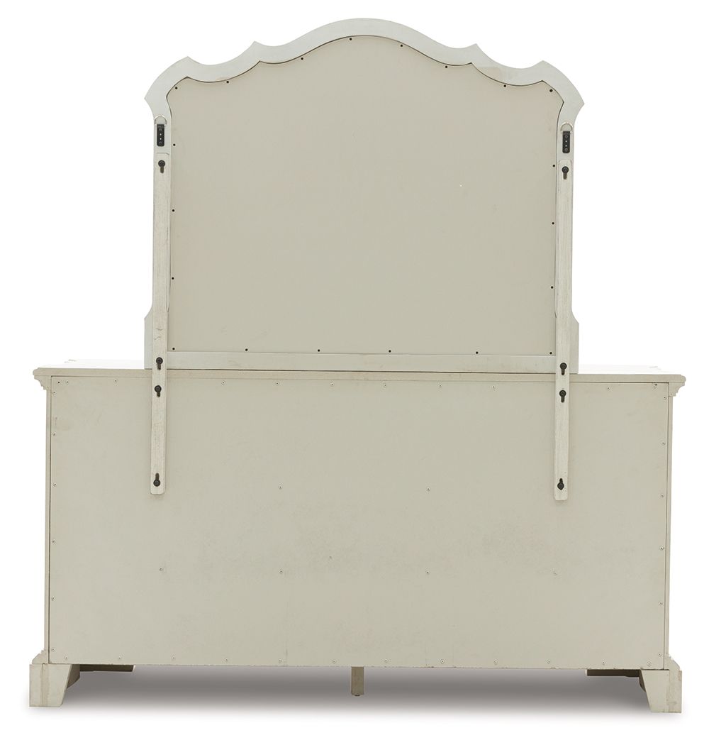 Arlendyne - Antique White - Dresser And Mirror by Signature Design by Ashley® | Bel Furniture