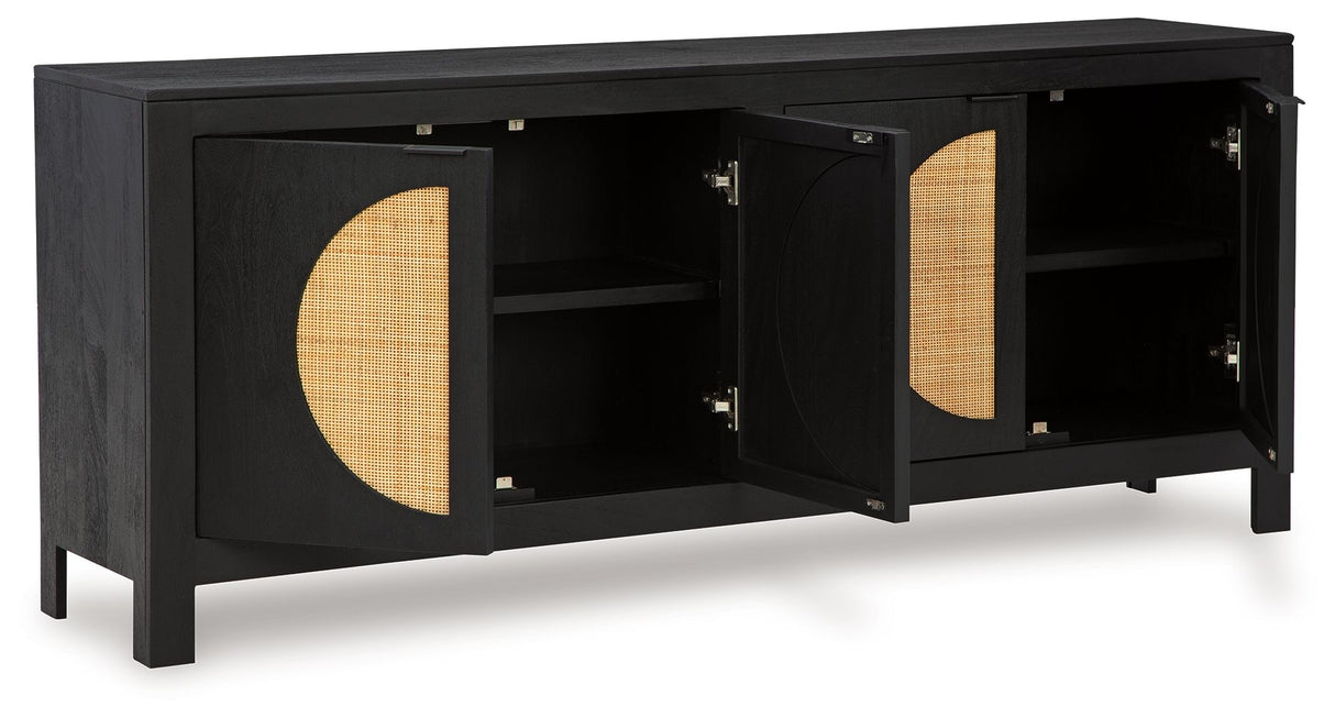 Cliffiings - Black / Natural - Accent Cabinet by Signature Design by Ashley® | Bel Furniture