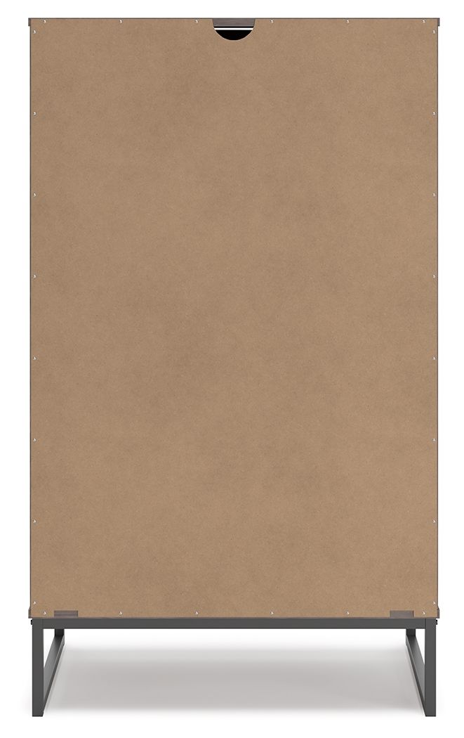 Neilsville - Black / Gray - Five Drawer Chest by Signature Design by Ashley® | Bel Furniture