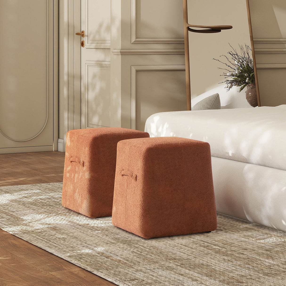 Oliver - Tapered Square Upholstered Ottoman by Jennifer Taylor Home | Bel Furniture