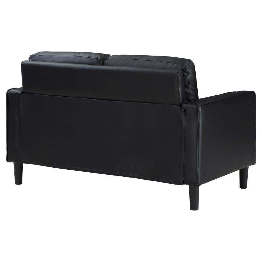 Ruth - Upholstered Track Arm Loveseat by Coaster Fine Furniture | Bel Furniture