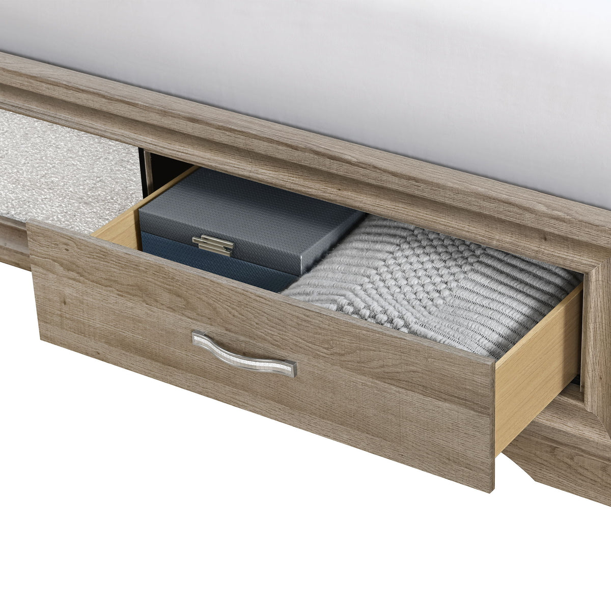 Ryder - 5 Piece Bedroom Set With Drawer Footboard
