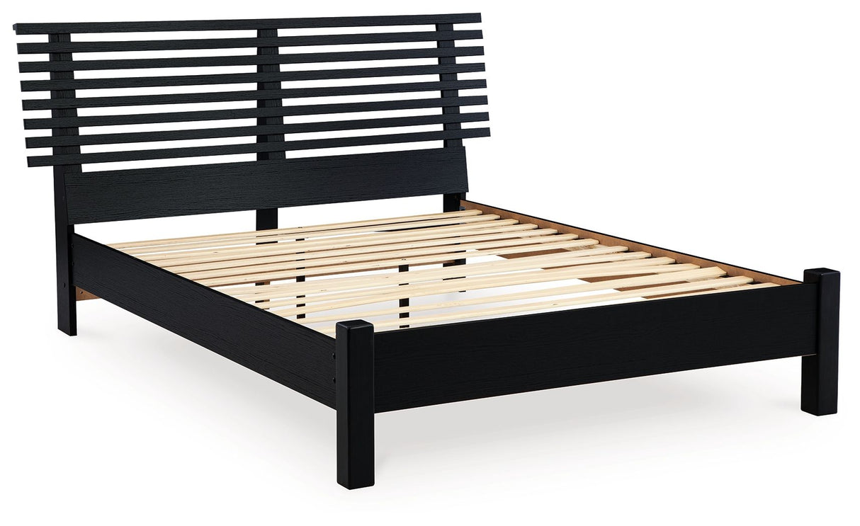 Danziar - Slat Panel Bed With Low Footboard by Signature Design by Ashley® | Bel Furniture