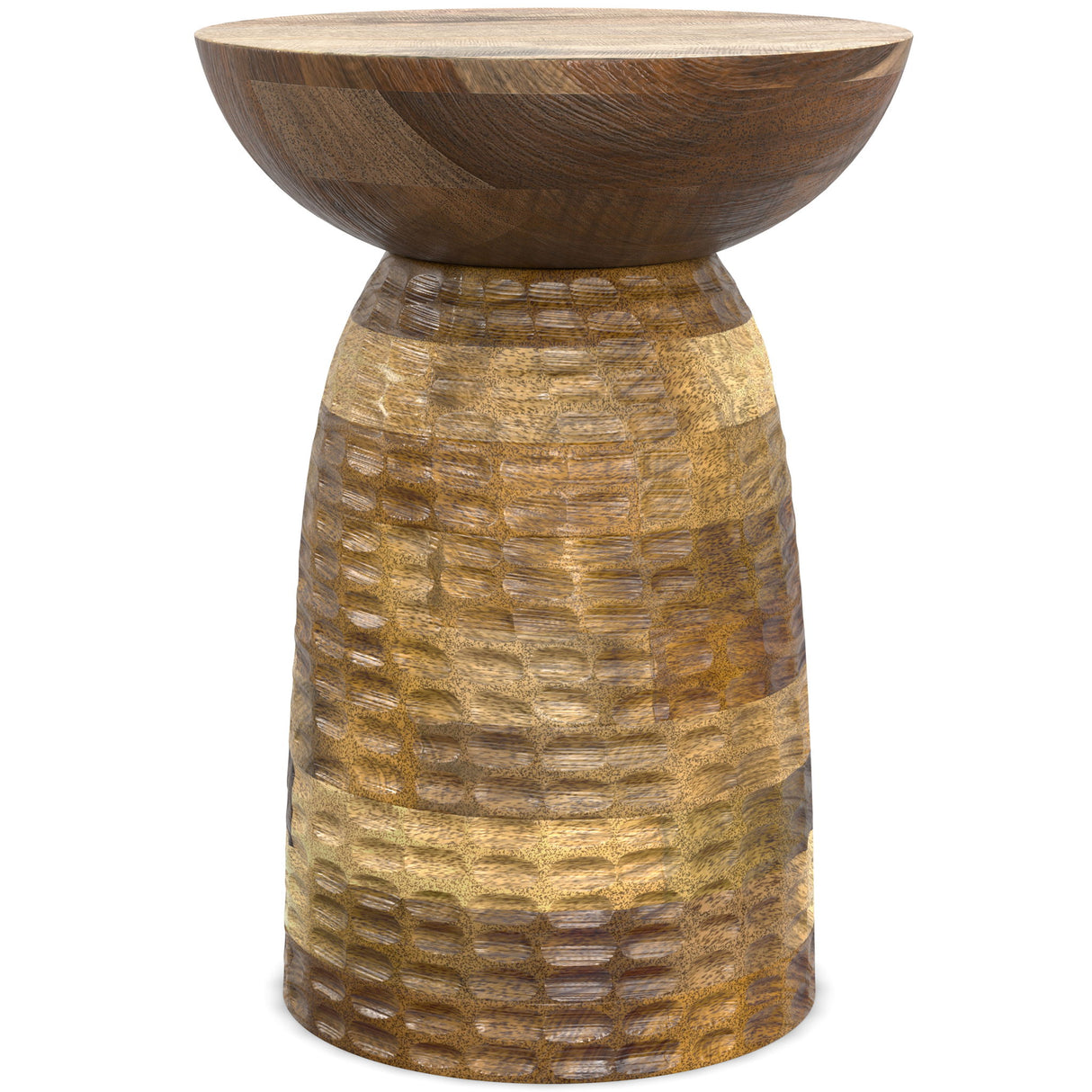 Boyd - Handcrafted Wooden Accent Table Light Brown by Simpli-Home | Bel Furniture