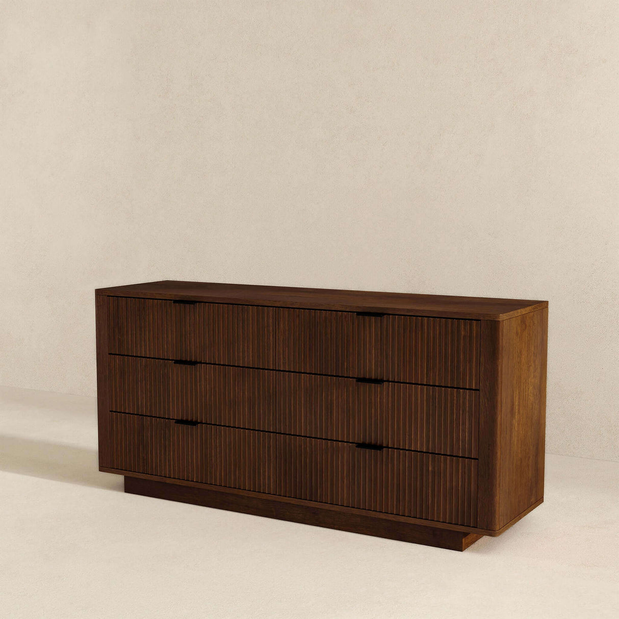 Lola - Mid-Century Modern Dresser With 6 Drawers - Dark Brown by Ashcroft Furniture | Bel Furniture