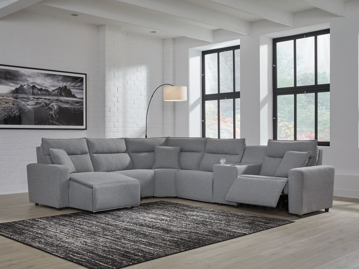 Modmax - Salt And Pepper - Reclining Sectional by Signature Design by Ashley® | Bel Furniture