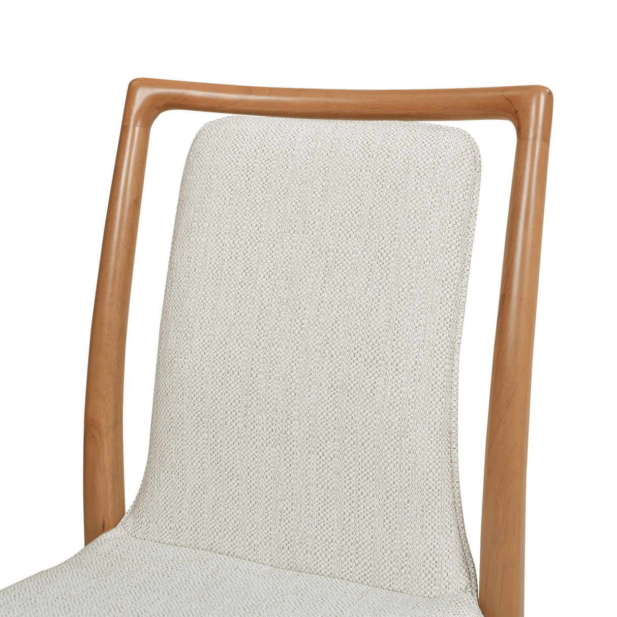 Scandi - Upholstered Dining Chair, Stain Resistant High (Set of 2) - Natural Light Brown / White Pepper by Jennifer Taylor Home | Bel Furniture