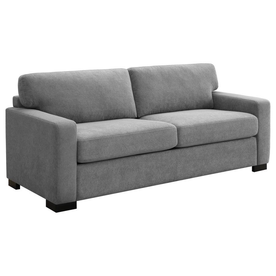 Simpson - Upholstered Sofa Sleeper With Queen Mattress - Gray by CoasterEveryday | Bel Furniture