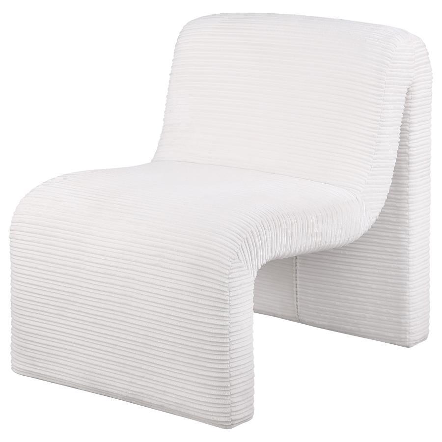 Drayton - Upholstered Curved Armless Accent Chair by Coaster Fine Furniture | Bel Furniture