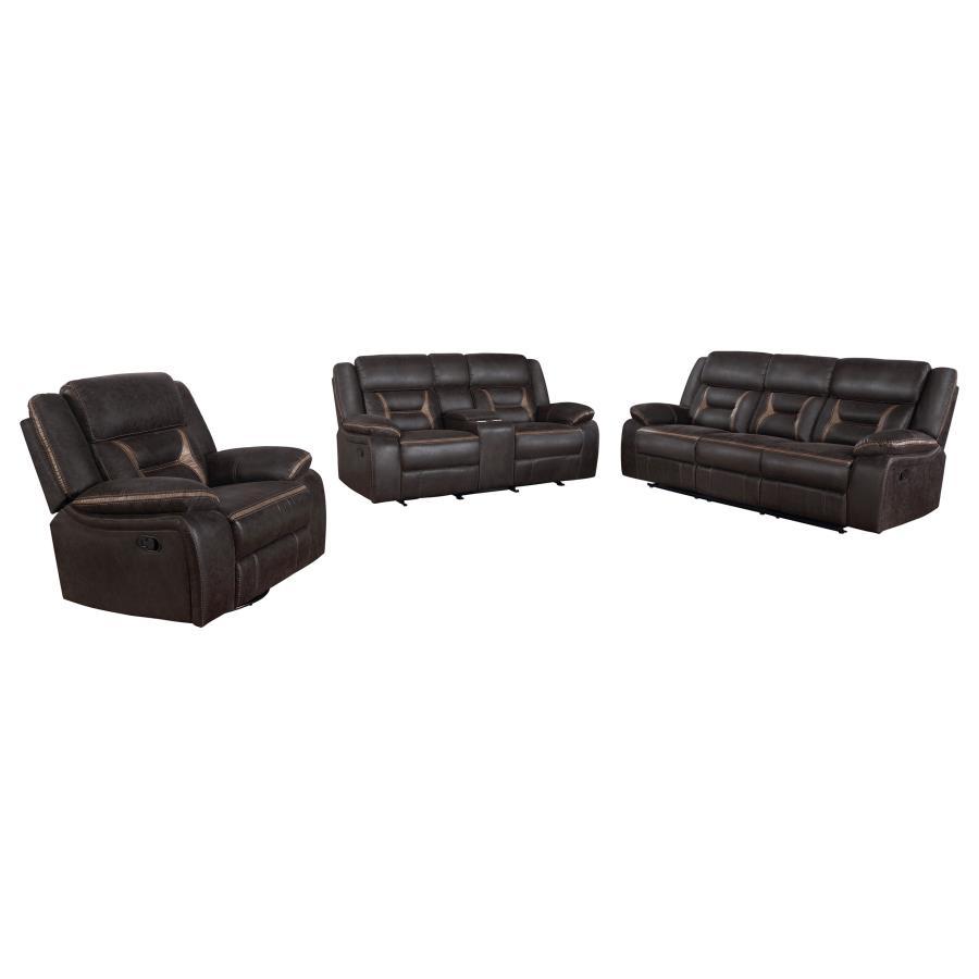 Greer - Upholstered Reclining Sofa Set by CoasterEveryday | Bel Furniture