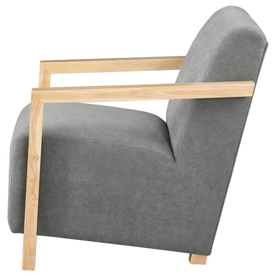 Diego - Upholstered Accent Arm Chair With Wood Arms by CoasterEveryday | Bel Furniture