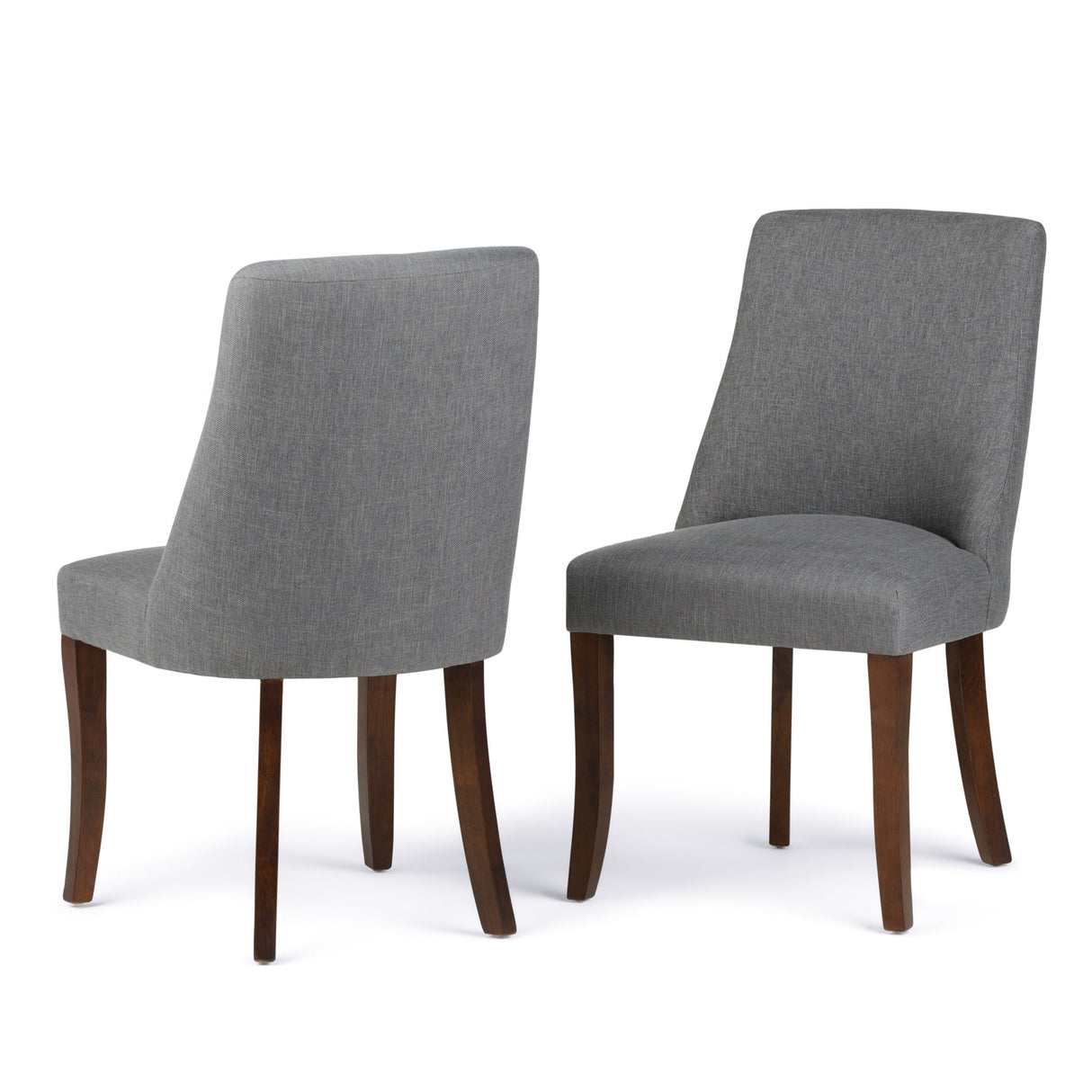 Walden - Deluxe Dining Chair (Set of 2) - Slate Gray by Simpli-Home | Bel Furniture