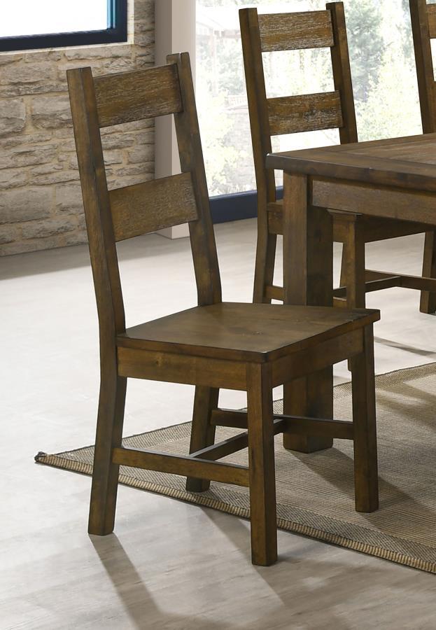 Coleman - Dining Side Chair (Set of 2) - Rustic Golden Brown by CoasterEveryday | Bel Furniture
