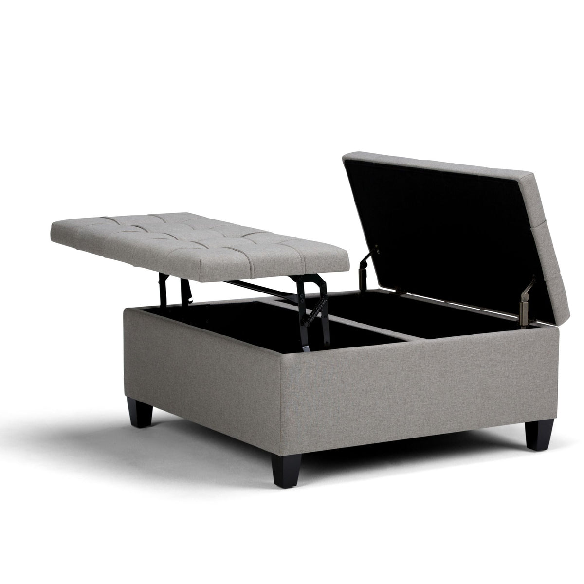 Harrison - Coffee Table Storage Ottoman - Gray