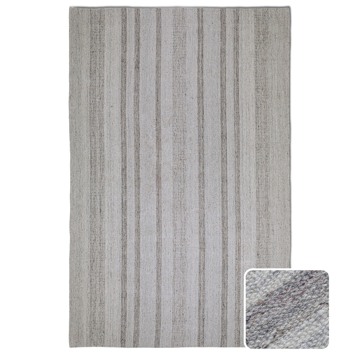 Hodges - 6' X 9' Area Rug - Ivory / Gray
