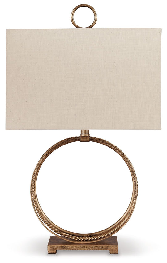 Mahala - Metal Table Lamp - Antique Gold Finish