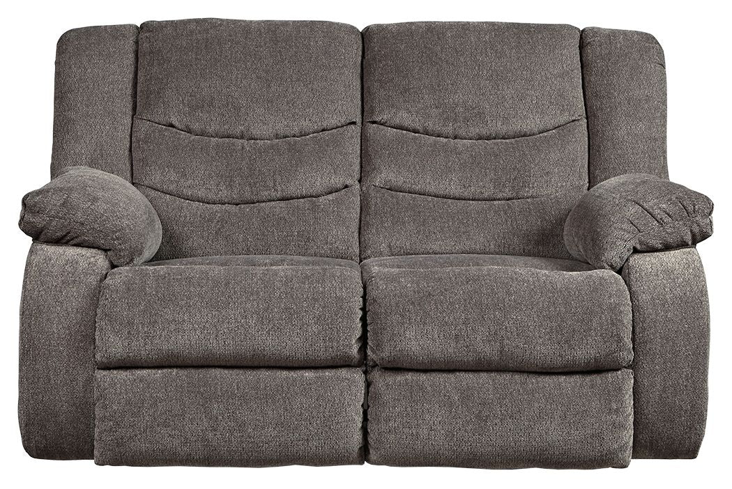 Tulen - Reclining Loveseat Gray by Signature Design by Ashley® | Bel Furniture