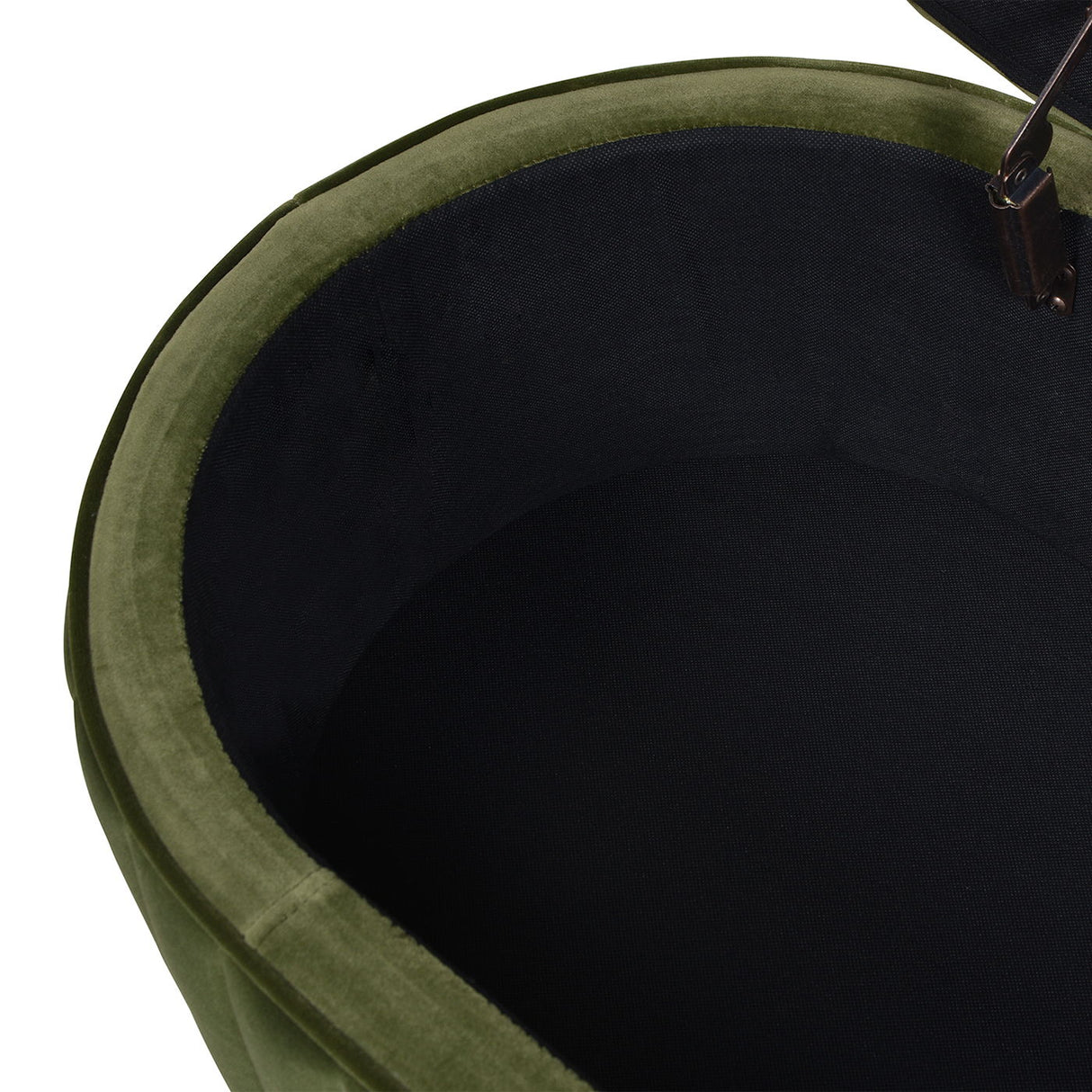 Chloe - Modern Glam Storage Bench - Olive Green by Jennifer Taylor Home | Bel Furniture