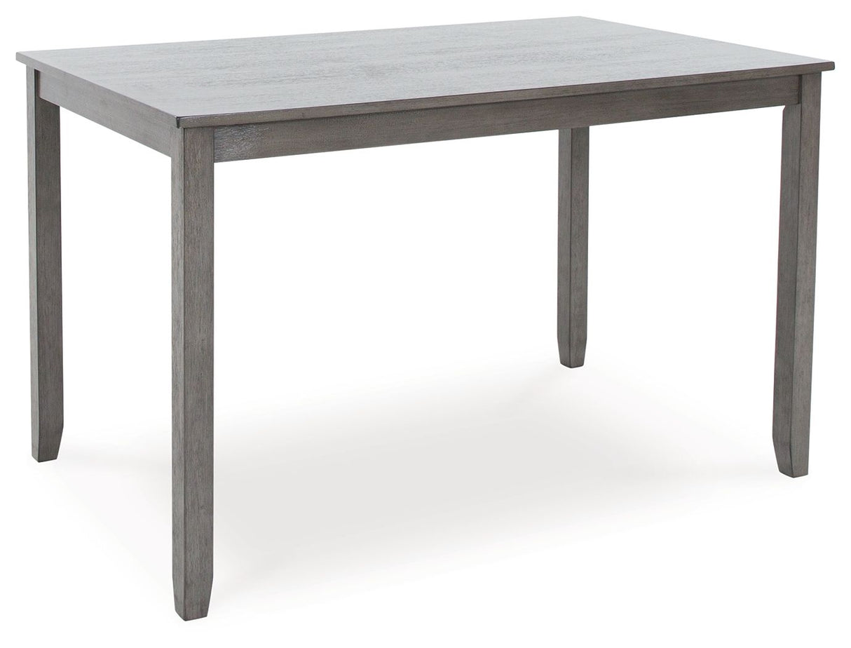 Caitbrook - Gray - Rect Drm Counter Table Set (Set of 7) by Signature Design by Ashley® | Bel Furniture