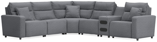 Modmax II - Reclining Sectional - Salt And Pepper