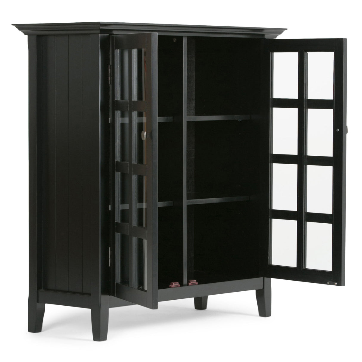 Acadian - Medium Storage Cabinet, Handcrafted by Simpli-Home | Bel Furniture