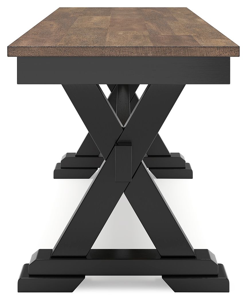 Wildenauer - Brown / Black - Large Dining Room Bench by Signature Design by Ashley® | Bel Furniture