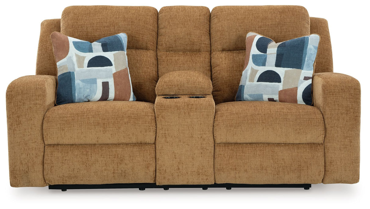 Kanlow - Dbl Reclining Loveseat With Console by Signature Design by Ashley® | Bel Furniture