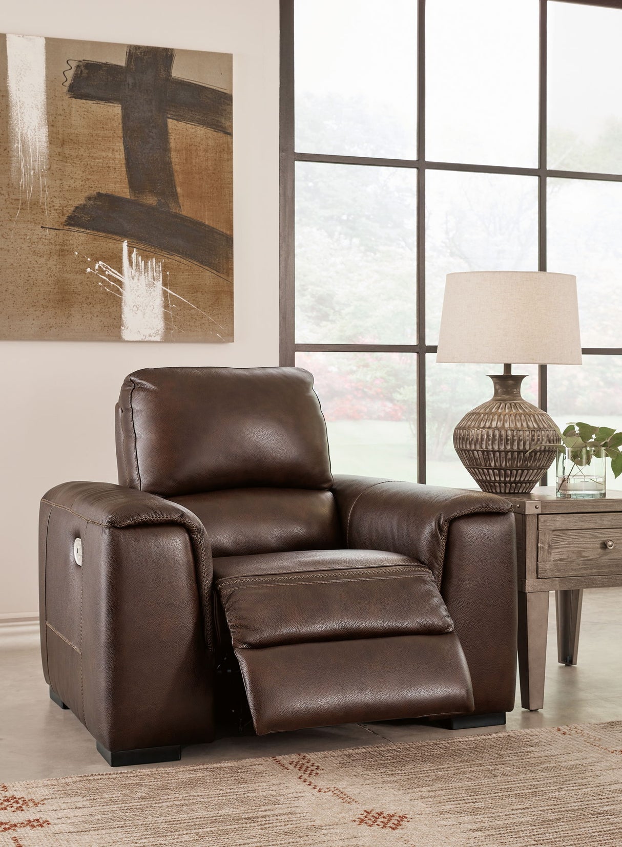 Alessandro - PWR Recliner/Adj Headrest - Walnut