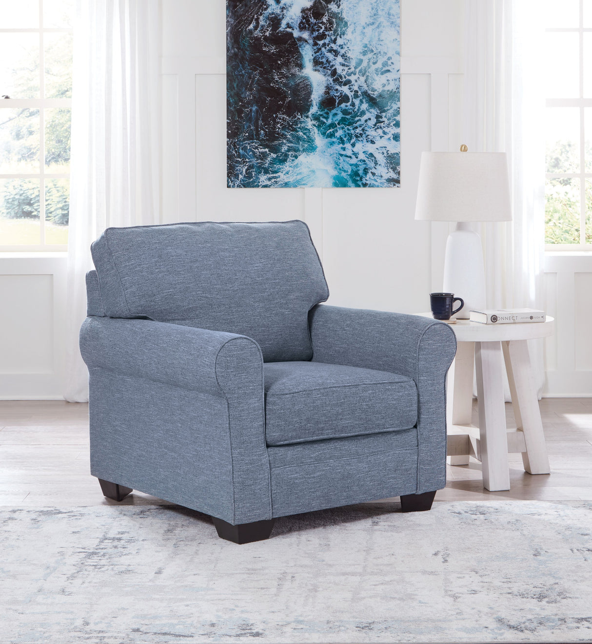 Carissa Manor - Denim - Chair by Benchcraft® | Bel Furniture