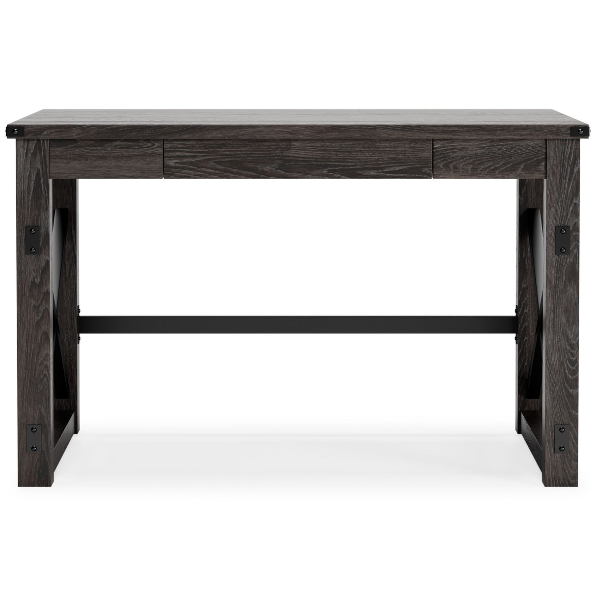 Freedan - Grayish Brown - Home Office Desk by Signature Design by Ashley® | Bel Furniture