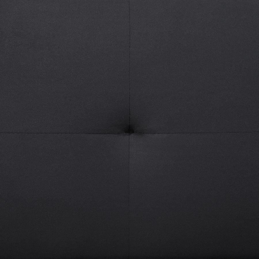 Stanford - Upholstered Tufted Convertible Sofa Bed - Black by Coaster Fine Furniture | Bel Furniture