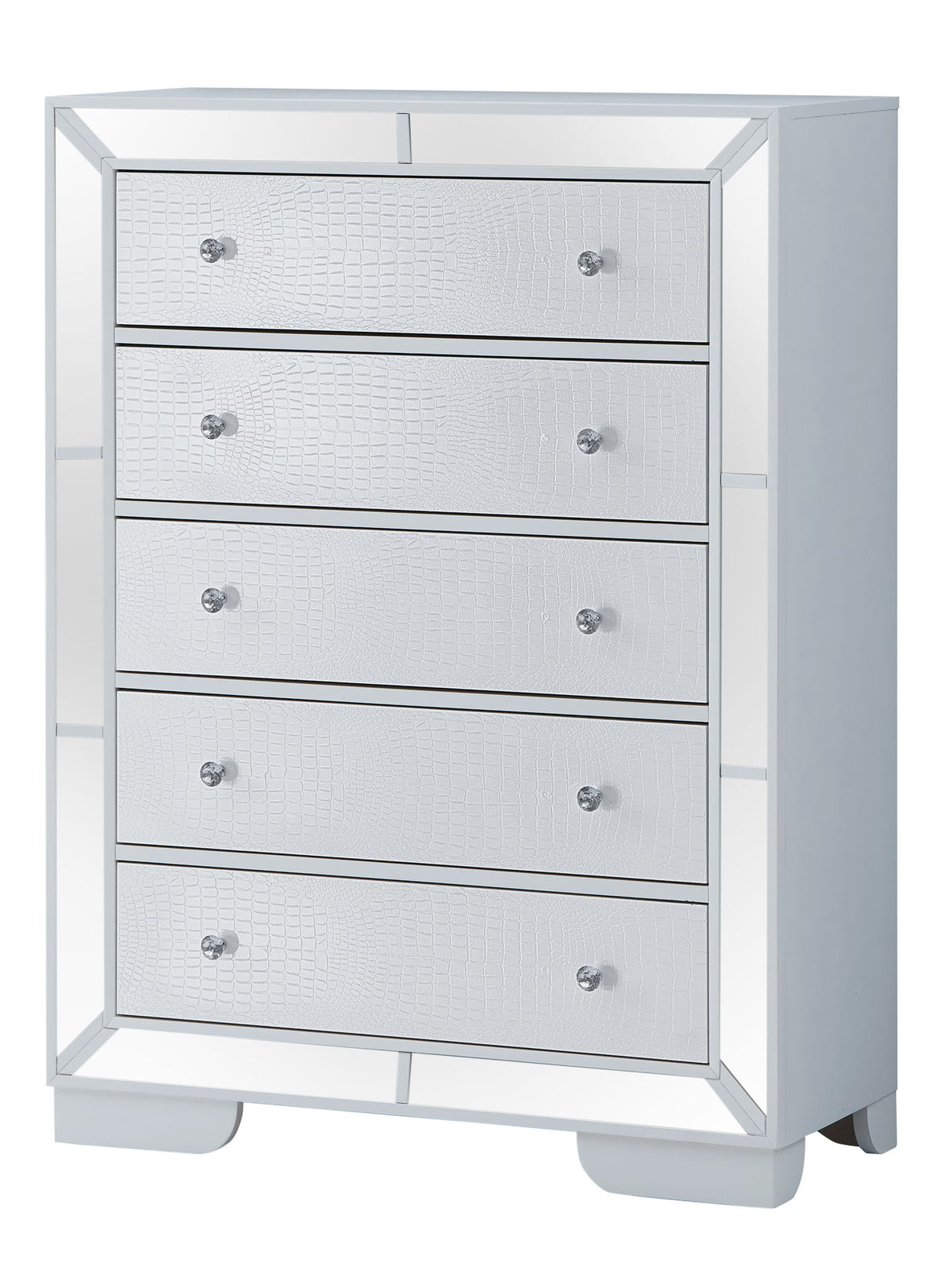 Sleek Contemporary Storage Chest - White by Glory Furniture | Bel Furniture