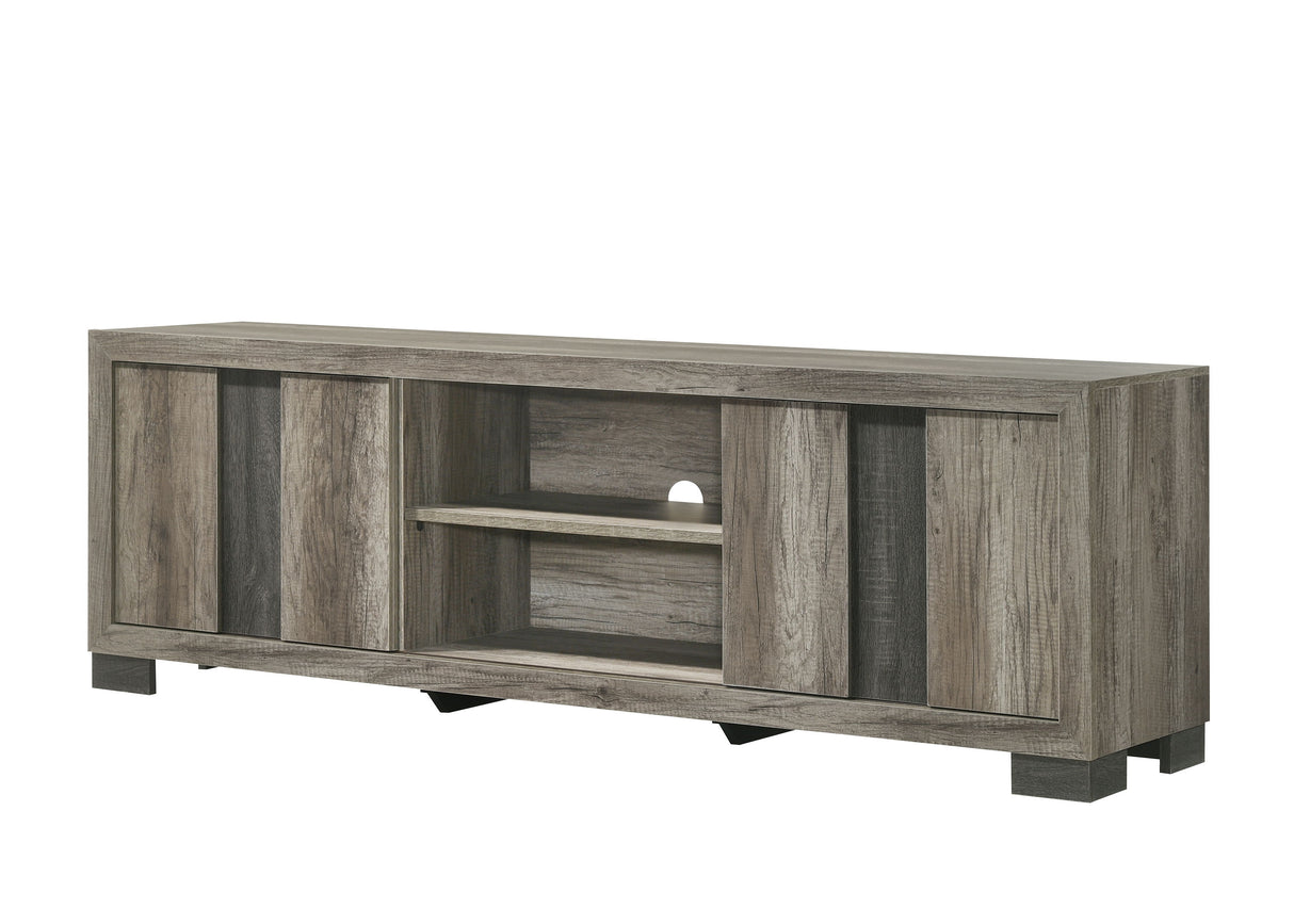 Rangley - Tv Stand Dark Gray 2 Shelves, 2 Doors by Crown Mark | Bel Furniture