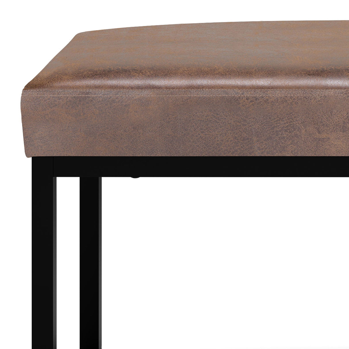 Reynolds - Bench - Distressed Chestnut Brown by Simpli-Home | Bel Furniture