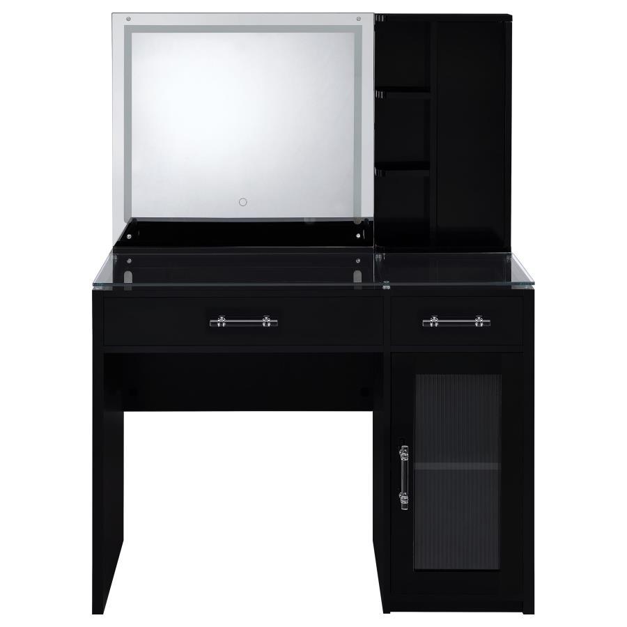 Flora - 2-Drawer Vanity Set With LED Mirror by Coaster Fine Furniture | Bel Furniture