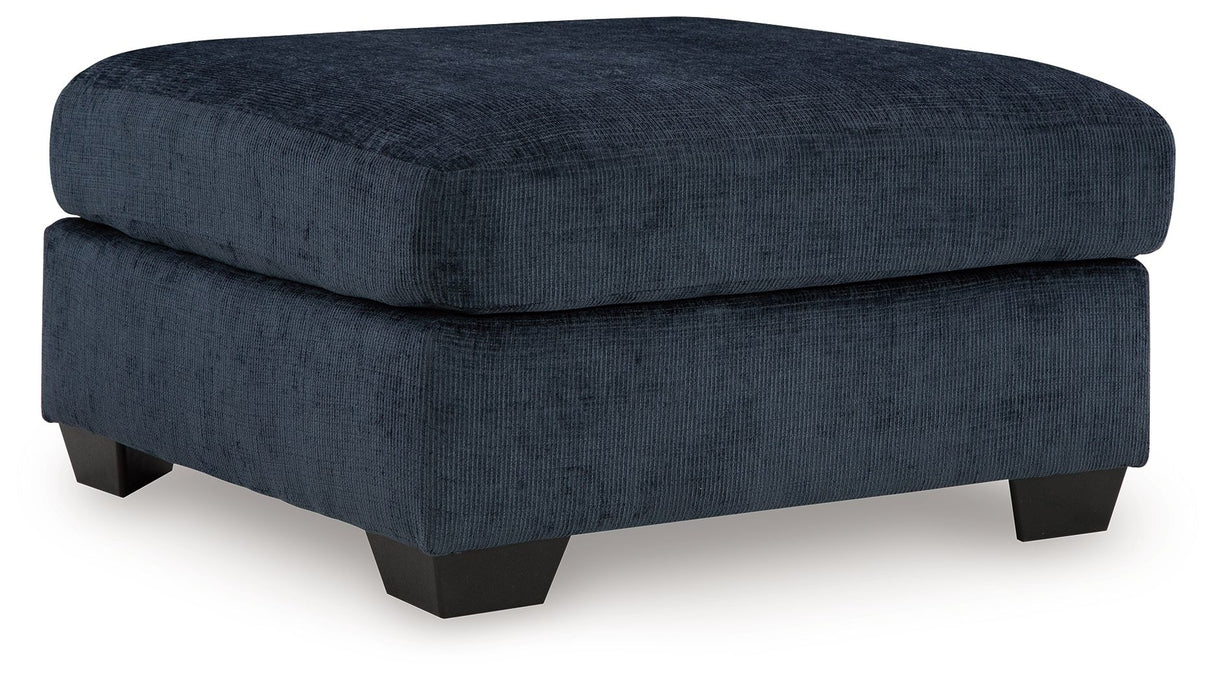 Aviemore - Oversized Accent Ottoman Blue by Signature Design by Ashley® | Bel Furniture
