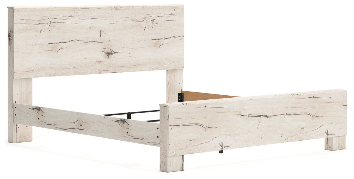 Lawroy - King Panel Bed - Light Natural