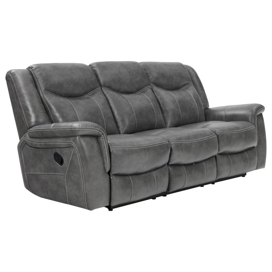 Conrad - Upholstered Padded Arm Motion Sofa Set by CoasterEveryday | Bel Furniture
