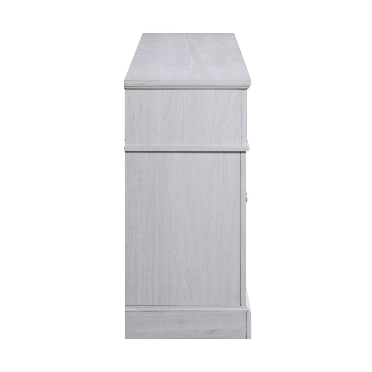 Lucifer - TV Stand Console With Fireplace - White Walnut by Lilola Home | Bel Furniture