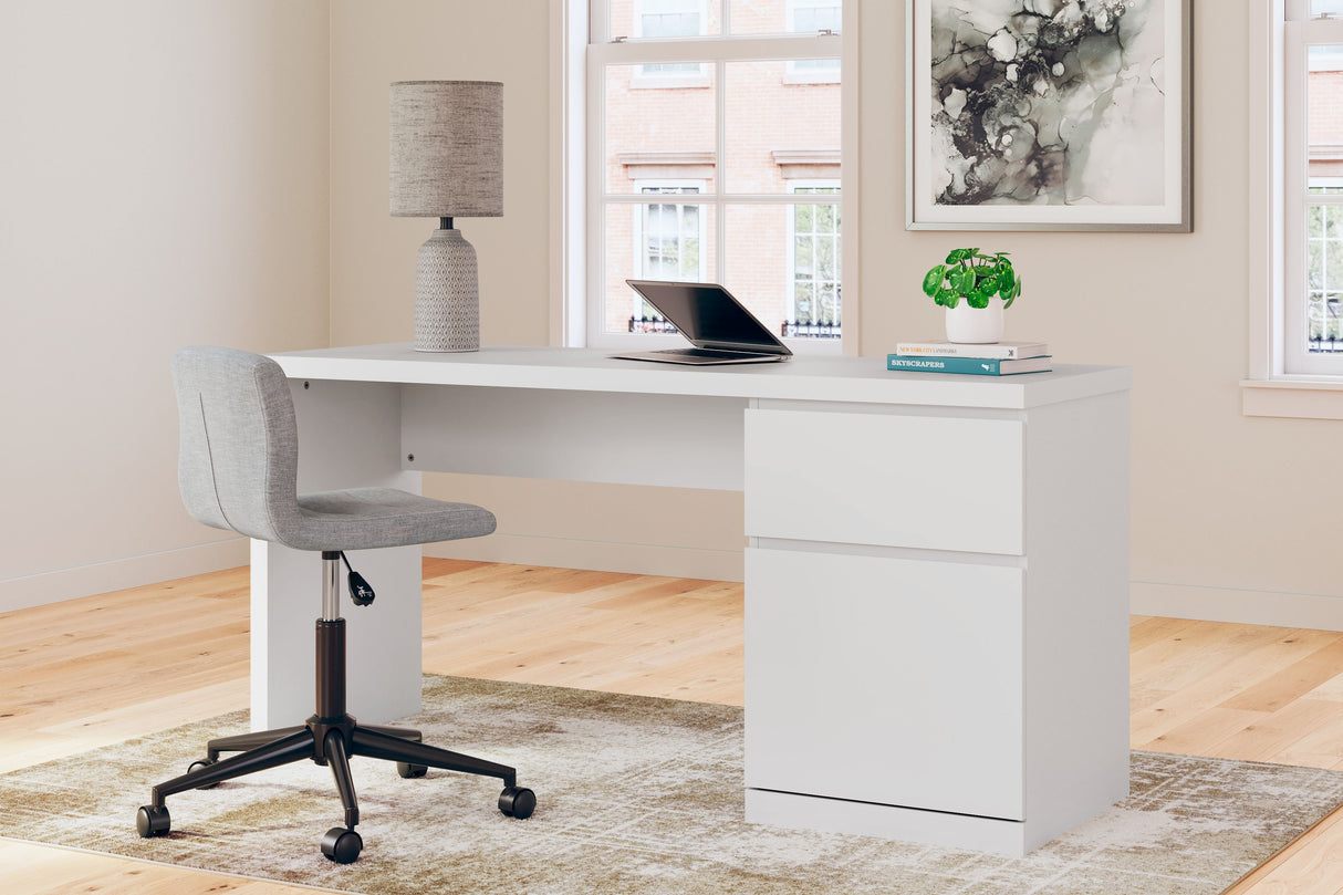 Onita - White - Home Office Desk by Signature Design by Ashley® | Bel Furniture