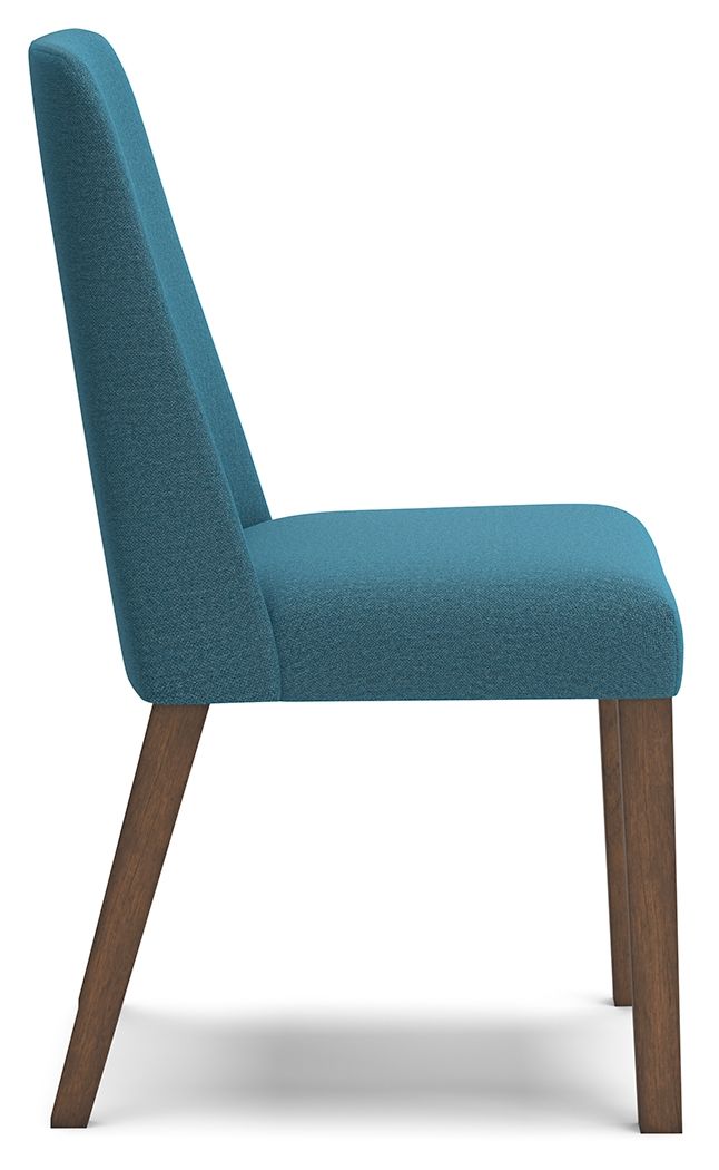 Lyncott - Blue / Brown - Dining Uph Side Chair (Set of 2) by Signature Design by Ashley® | Bel Furniture