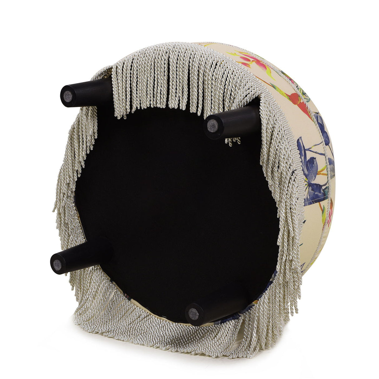 Yolanda - Round Upholstered Accent Ottoman by Jennifer Taylor Home | Bel Furniture