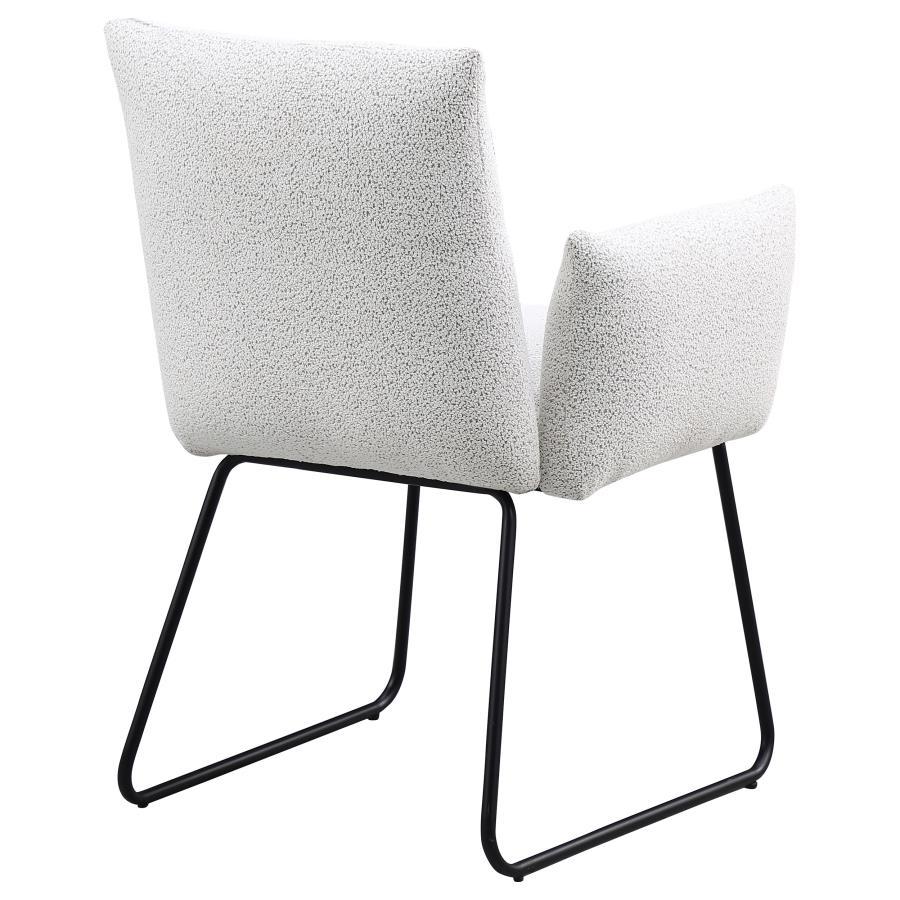 Ackland - Upholstered Dining Side Chair (Set of 2) - Light Gray by Coaster Fine Furniture | Bel Furniture